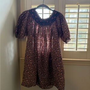 Doen Floral Puff Sleeve Mini Dress XS